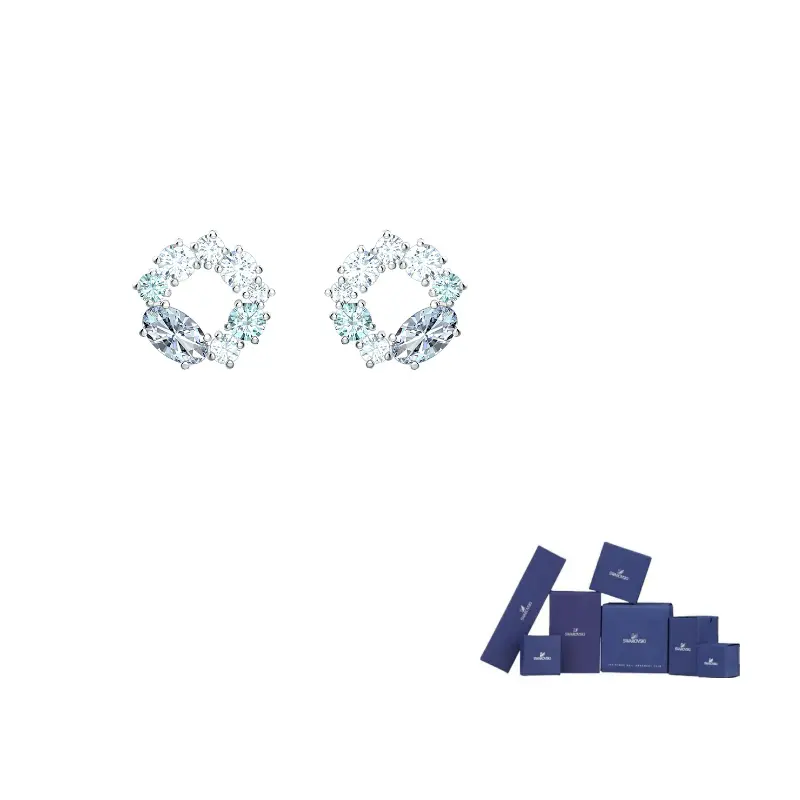 

Swarovski Серьги-гвоздики из сплава, женские, с синим градиентом