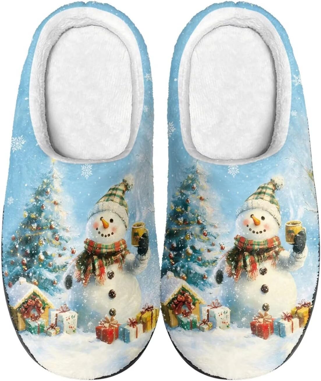 

Тапочки Showudesigns для женщин и мужчин, удобная обувь, теплые, синий