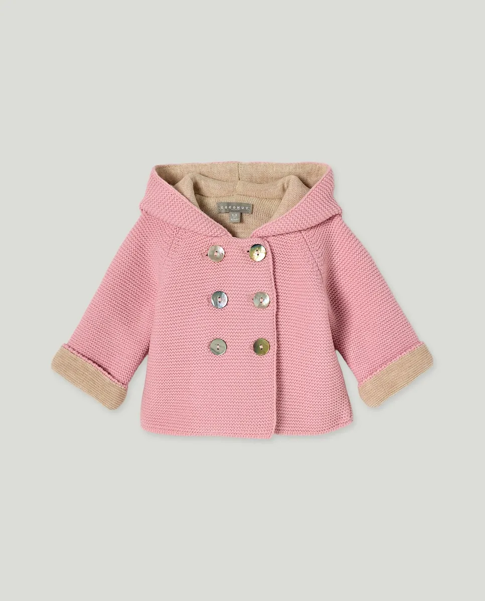 

Двухцветное детское пальто с контрастной отделкой Coconut El Corte Inglés
