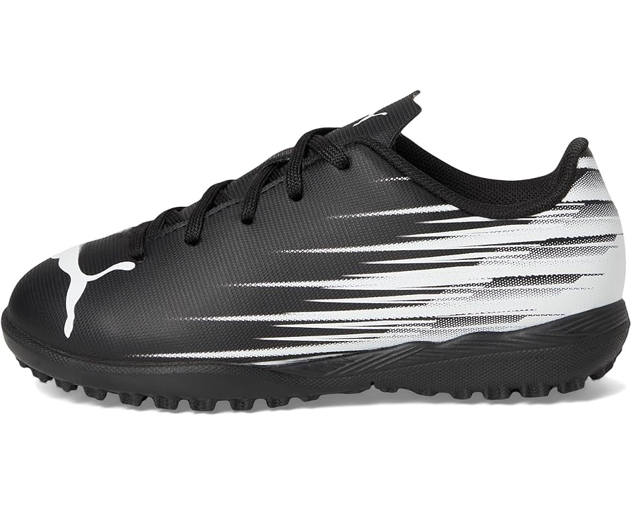 Унисекс детские футбольные бутсы Puma Attacanto Turf (Little Kid/Big Kid) PUMA Kids, Black/White — фото 4