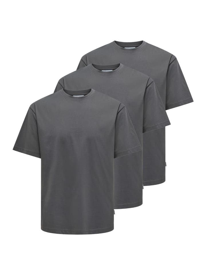 

Футболка ONLY & SONS, цвет grey pinstripe