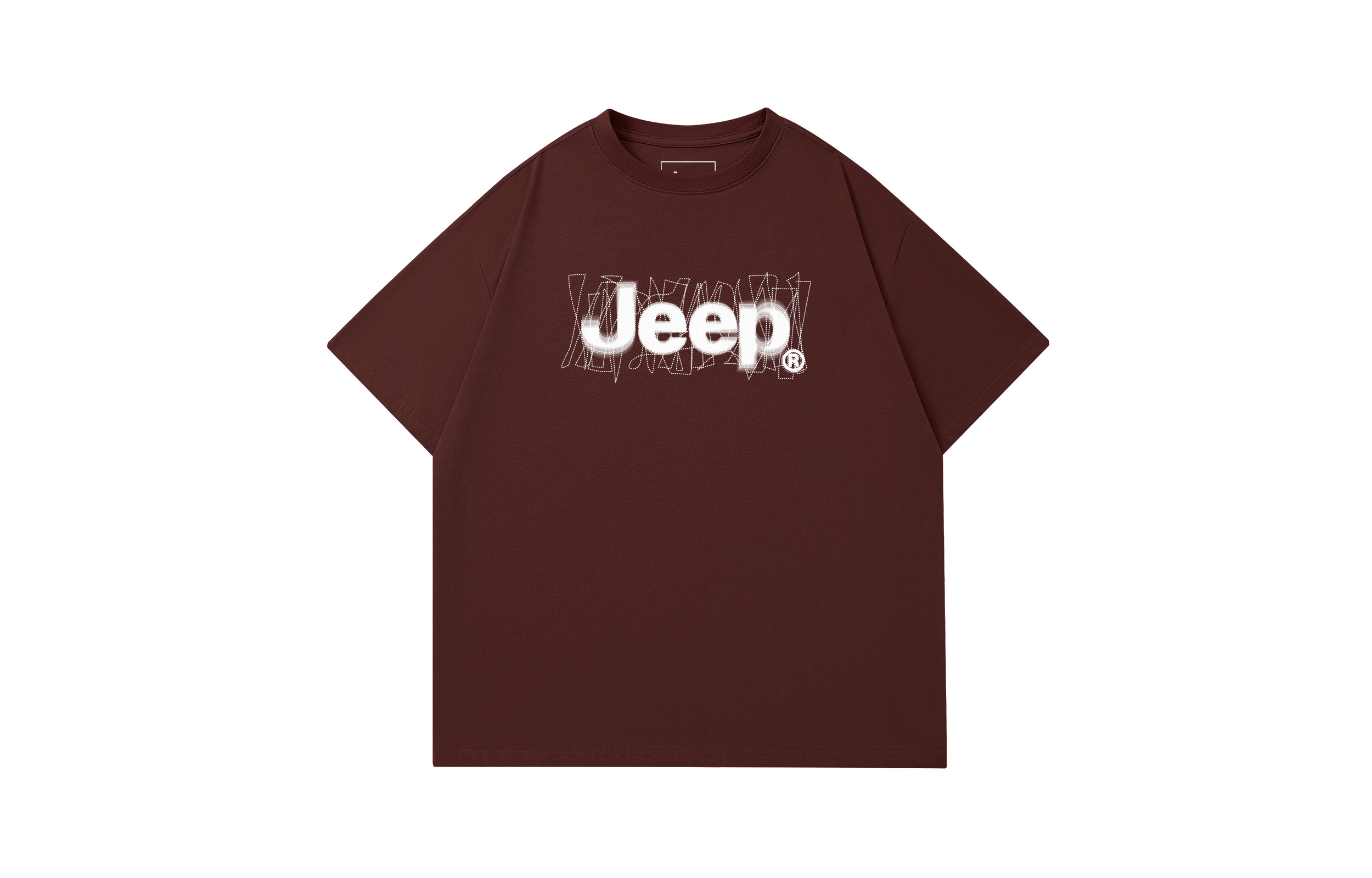 

Футболки унисекс с круглым вырезом, средней плотности Jeep, бордовый, Красный, Футболки унисекс с круглым вырезом, средней плотности Jeep, бордовый