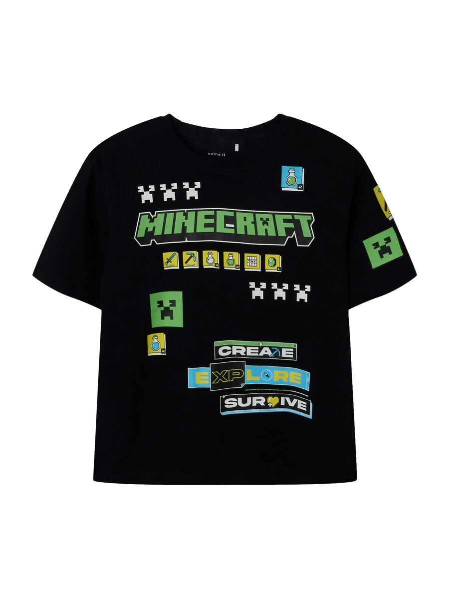 

Рубашка NAME IT NKMJEFFY MINECRAFT, черный
