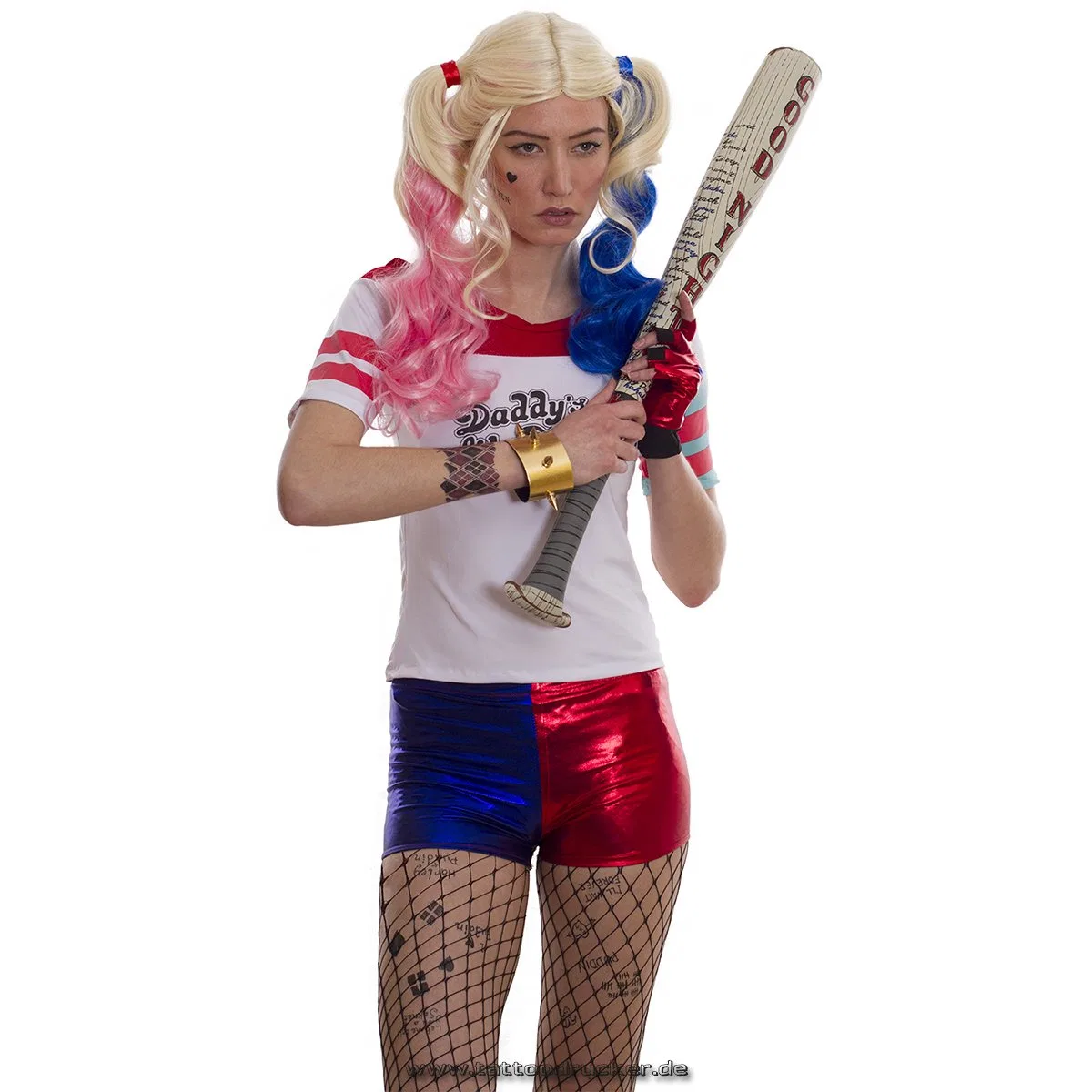 Набор временных татуировок Harley Quinn, 5 листов Tattoodrucker — фото 3