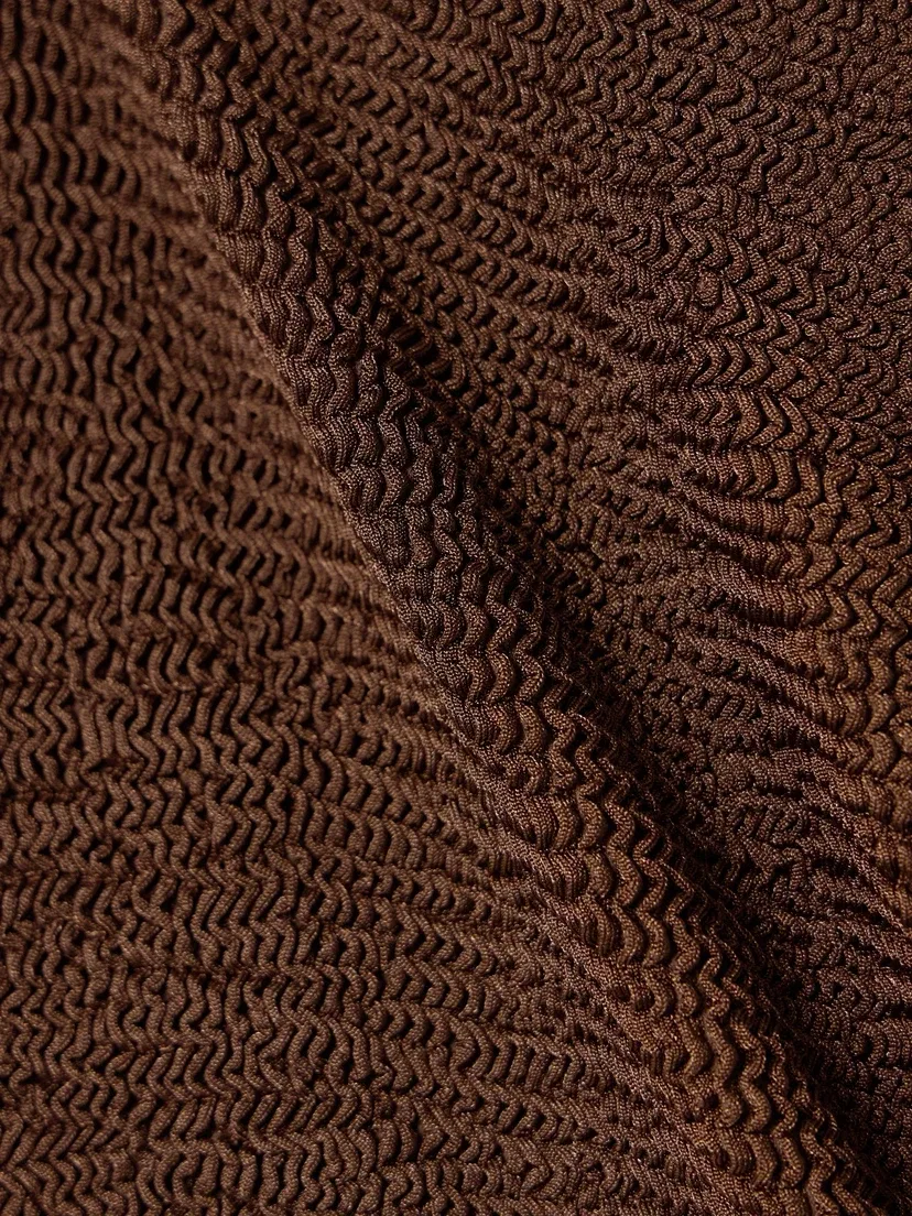 Бикини Gina, украшенное бусинами, Original Crinkle Hunza G, коричневый — фото 4