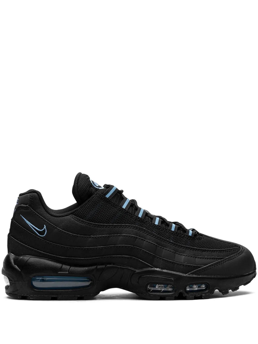 

Кроссовки Air Max 95 'Black/University Blue' Nike, черный