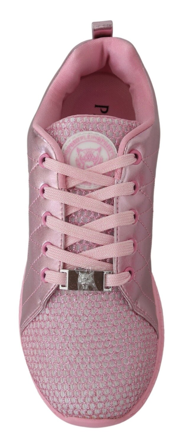 Plein Sport Blush Полиэстеровые кроссовки Gisella для бега Женская обувь, розовый — фото 2