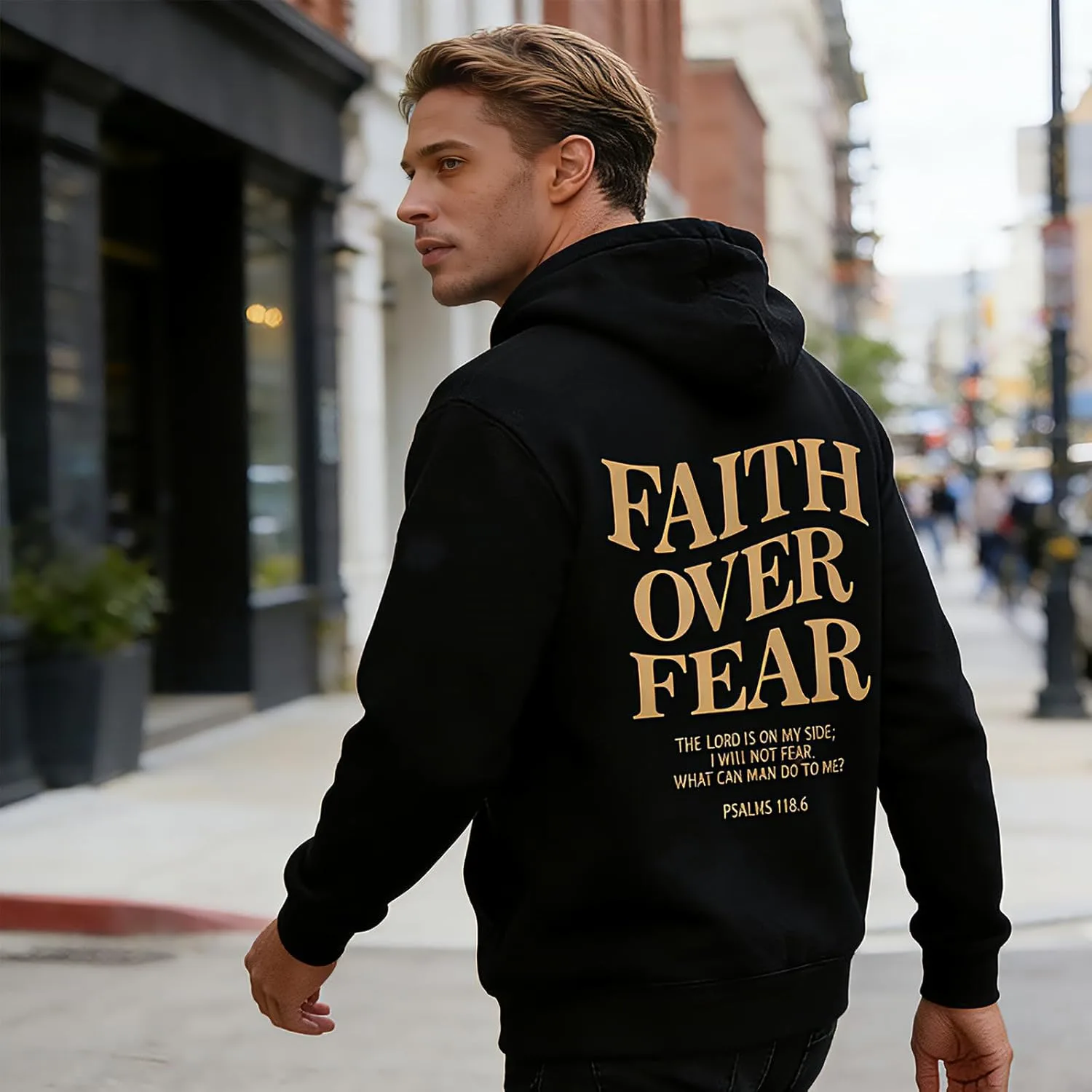 Толстовка с капюшоном Faith Over Fear Unisex — фото 2