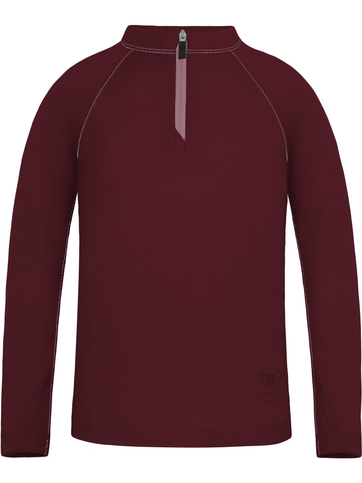 Normani Outdoor Sports Топ из мериносовой шерсти «Ньяпари» и брюки из мериносовой шерсти «Маккей» цвета бордо — фото 4