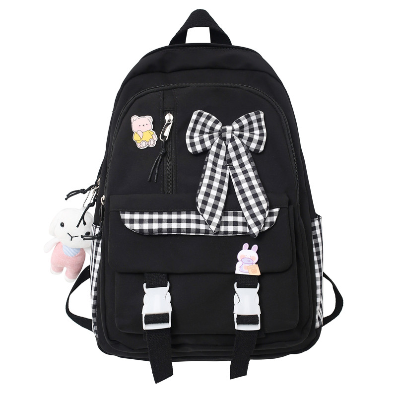 

Рюкзак NIGEER Backpacks, Black Jumpsuit with Rabbit Charm and Badge