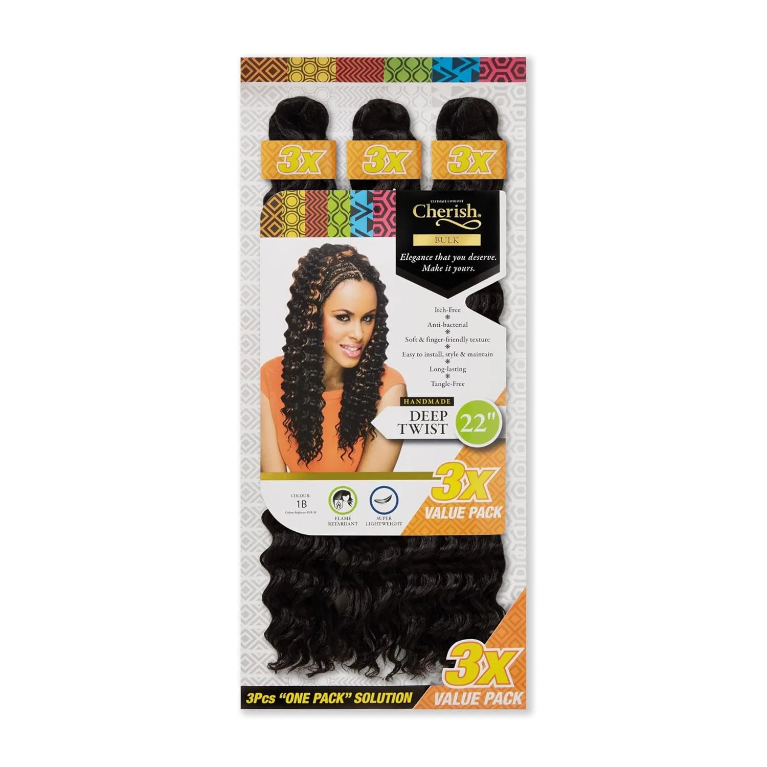 Искусственные волосы для плетения «Deep Twist Bulk 22"» от Cherish Cherish