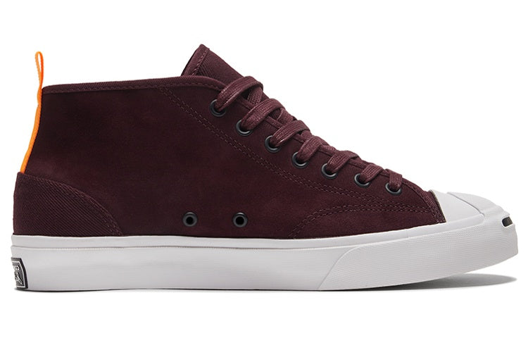 Кеды Converse Jack Purcell Mid 'Deep Bordeaux', красный — фото 2
