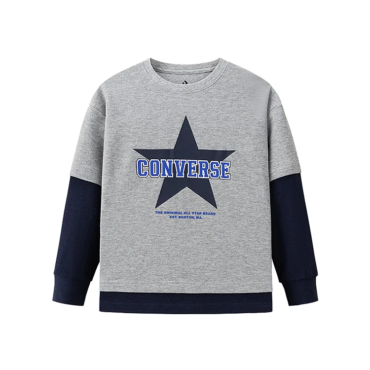 Футболка для детей с круглым вырезом Converse, Rock Ridge Gray