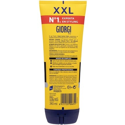 Водостойкий гель для волос Giorgi Line Total Control, 48 часов, 240 мл, размер 5, Ac Marca Personal Care — фото 2