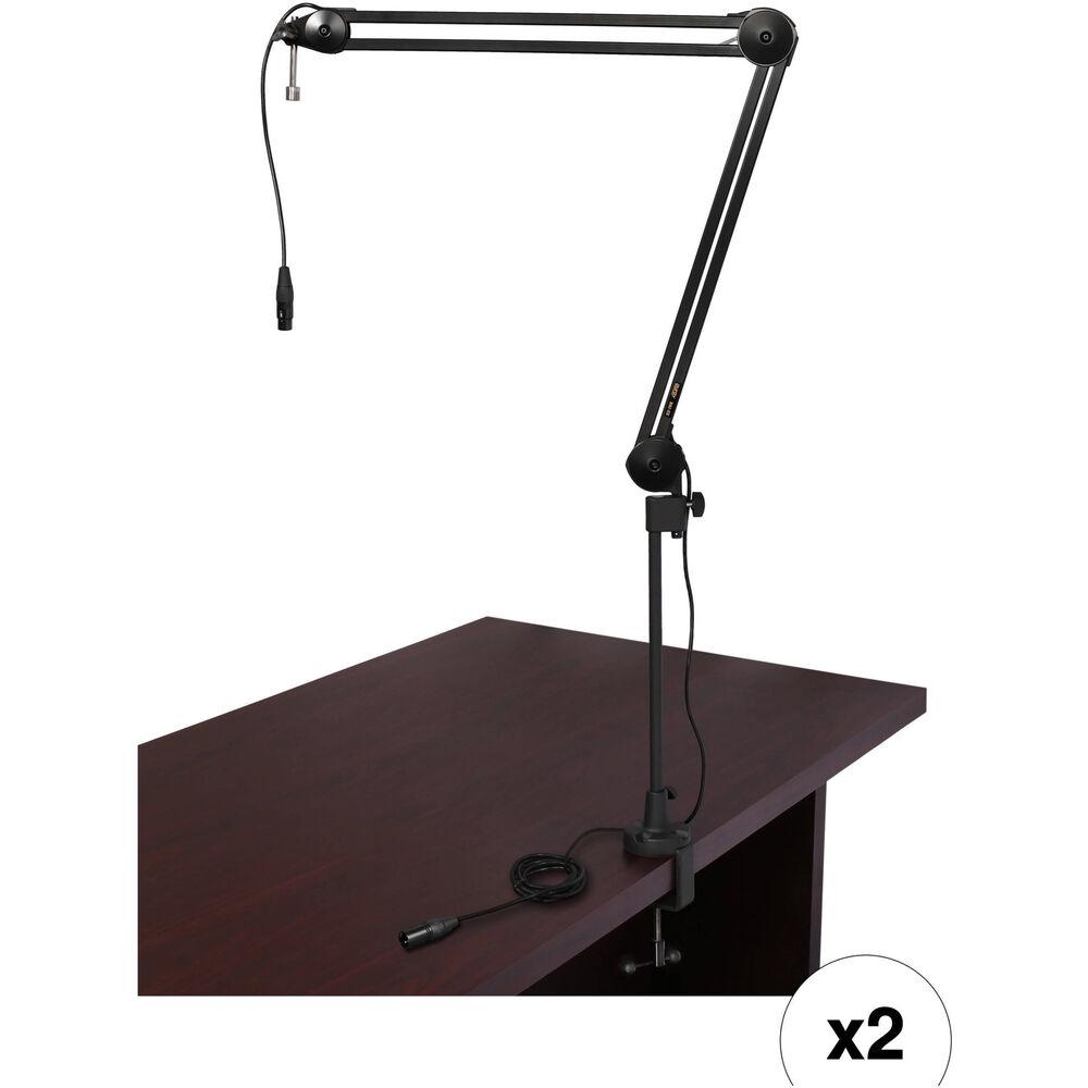 

Микрофонная стойка Auray BAI-2X Two-Section Broadcast Arm with Internal Springs and