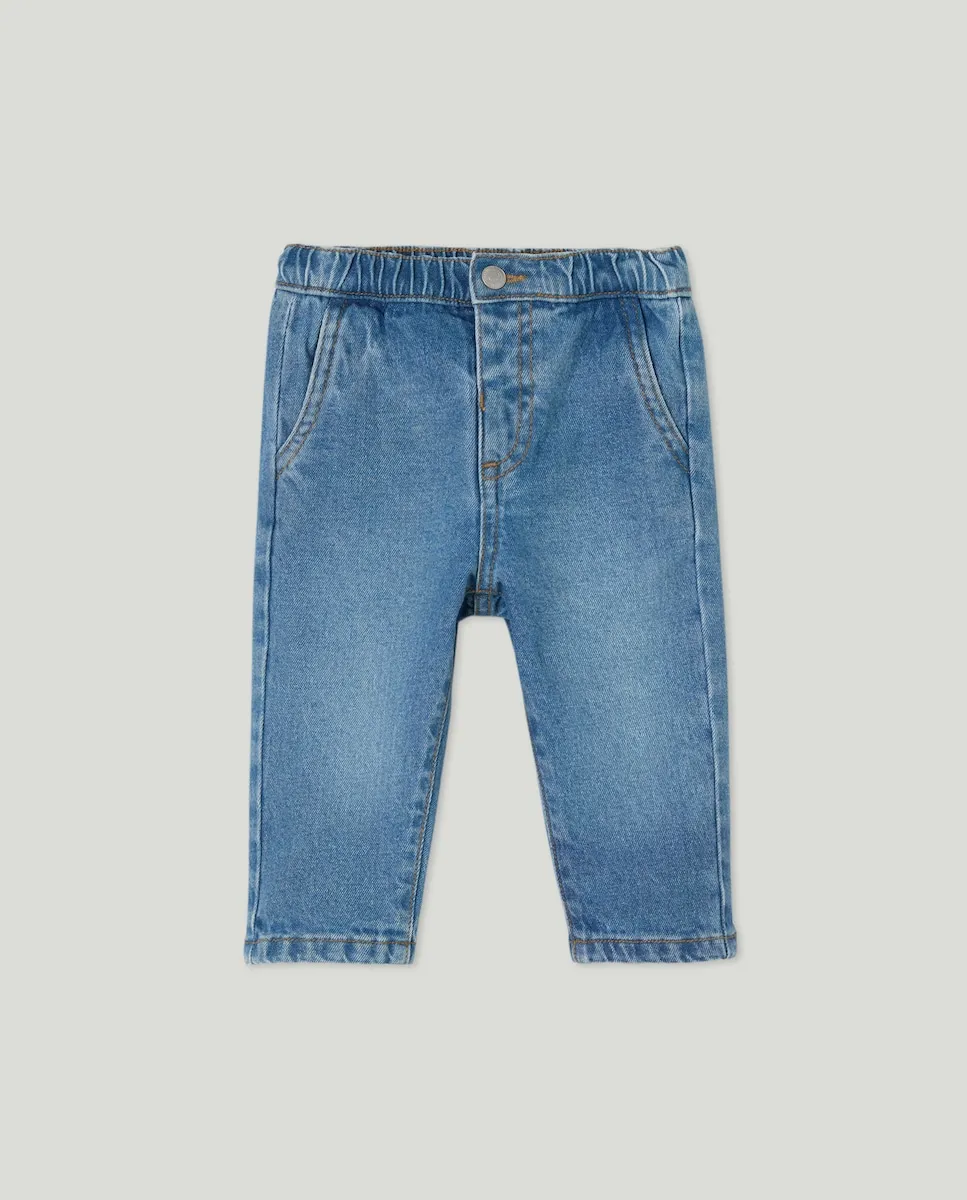 

Джинсовые свободные брюки для маленького мальчика Baby El Corte Inglés, нежно-синий