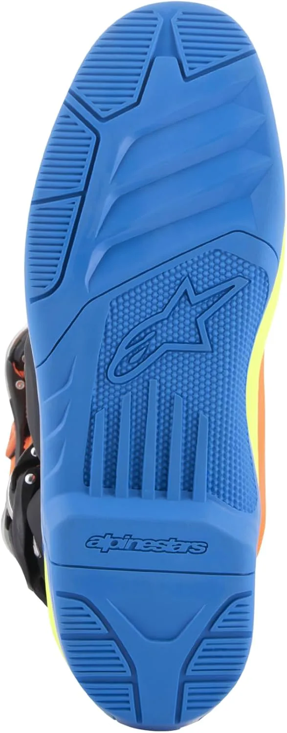 Мужские ботинки Alpinestars Tech 5, синий/оранжевый/желтый — фото 4