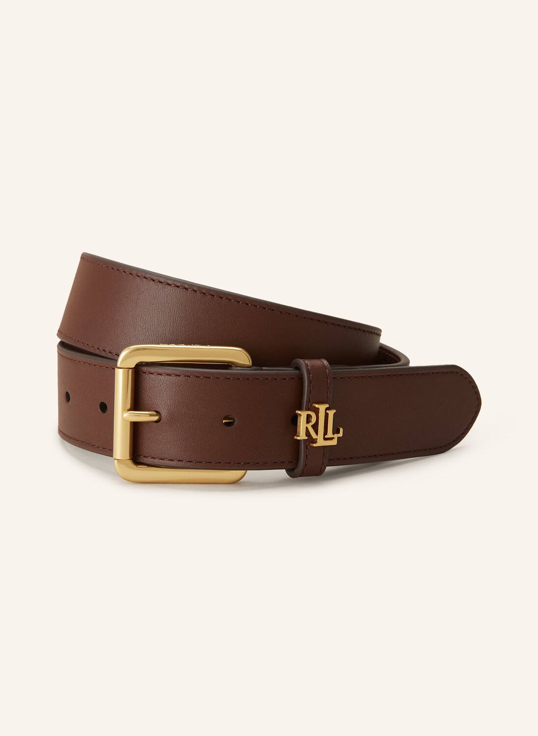 

Кожаный ремень LAUREN RALPH LAUREN, темно-коричневый
