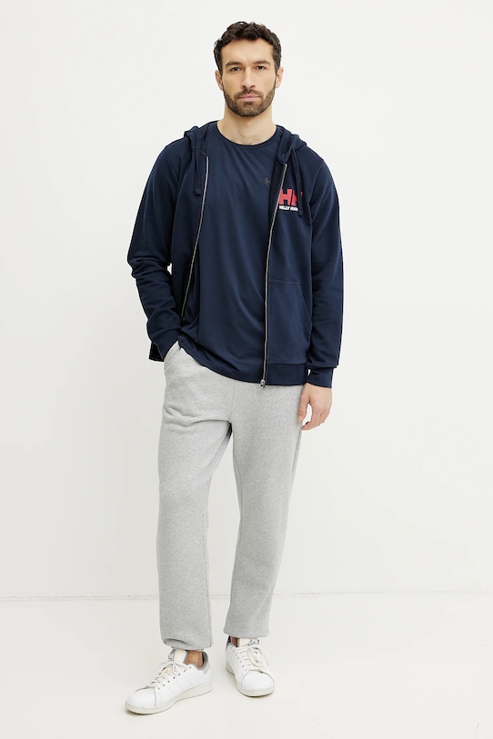 

Хлопковая толстовка HH LOGO Helly Hansen, темно-синий