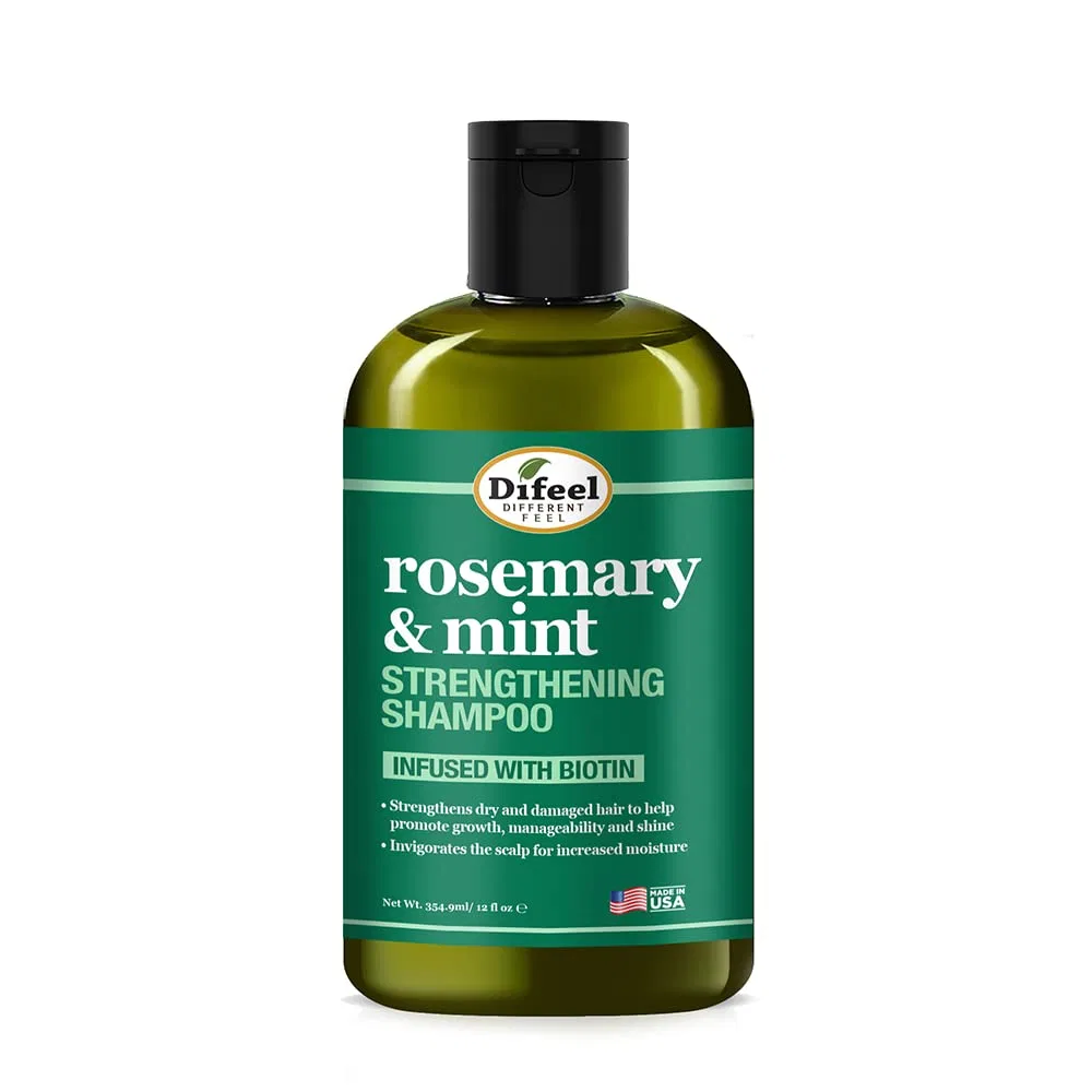 Укрепляющий шампунь с мятой и розмарином «Peppermint & Rosemary Strengthening» от Difeel