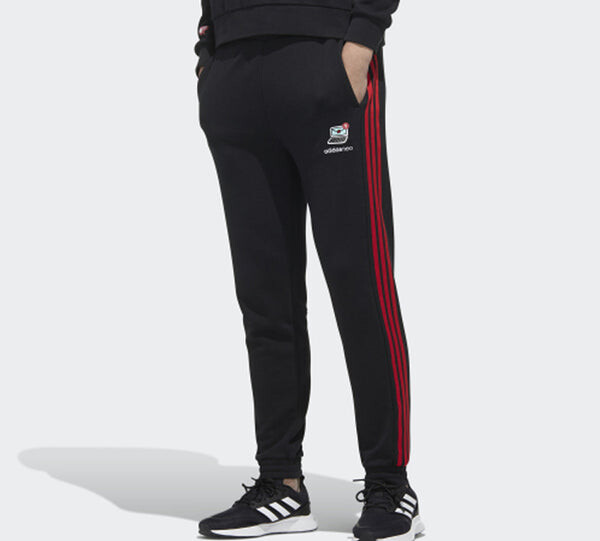 Спортивные штаны adidas neo M Vlday Tp Side Stripe Sports Pants Black, черный — фото 3