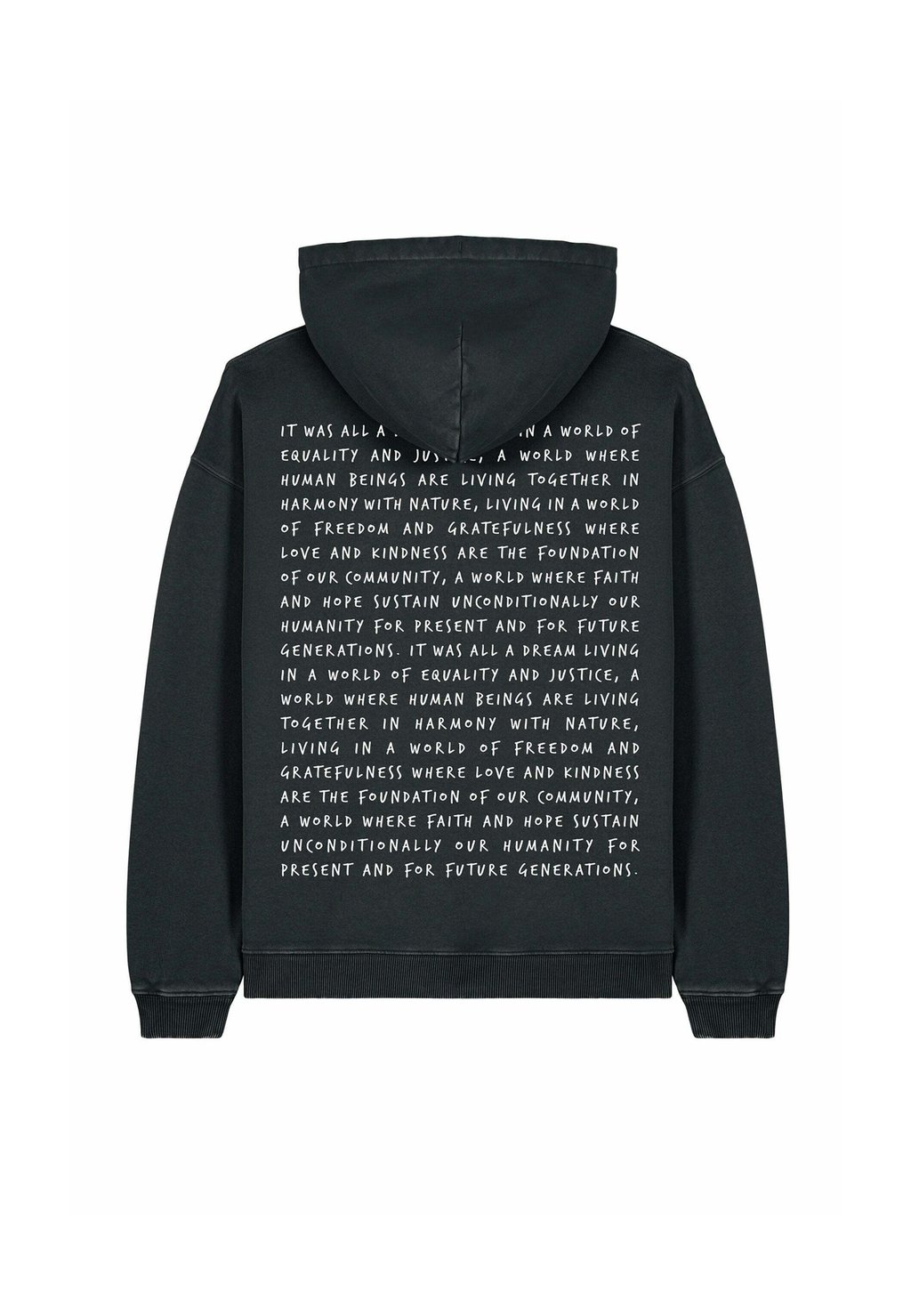 

Толстовка IT WAS ALL A DREAM UNISEX VINTAGE - Hoodie Mira Paris, цвет Black Denim