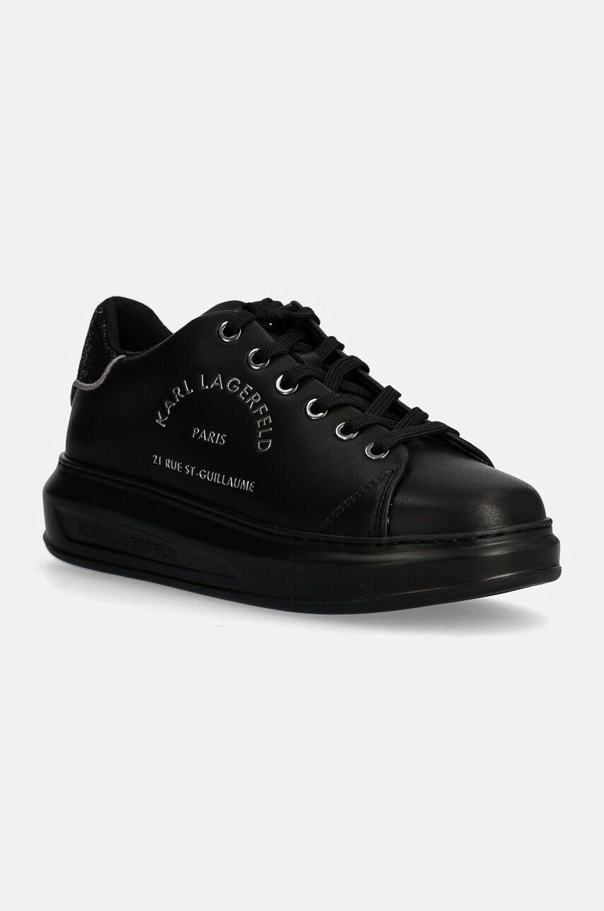 

Кожаные кроссовки Karl Lagerfeld KAPRI, черный