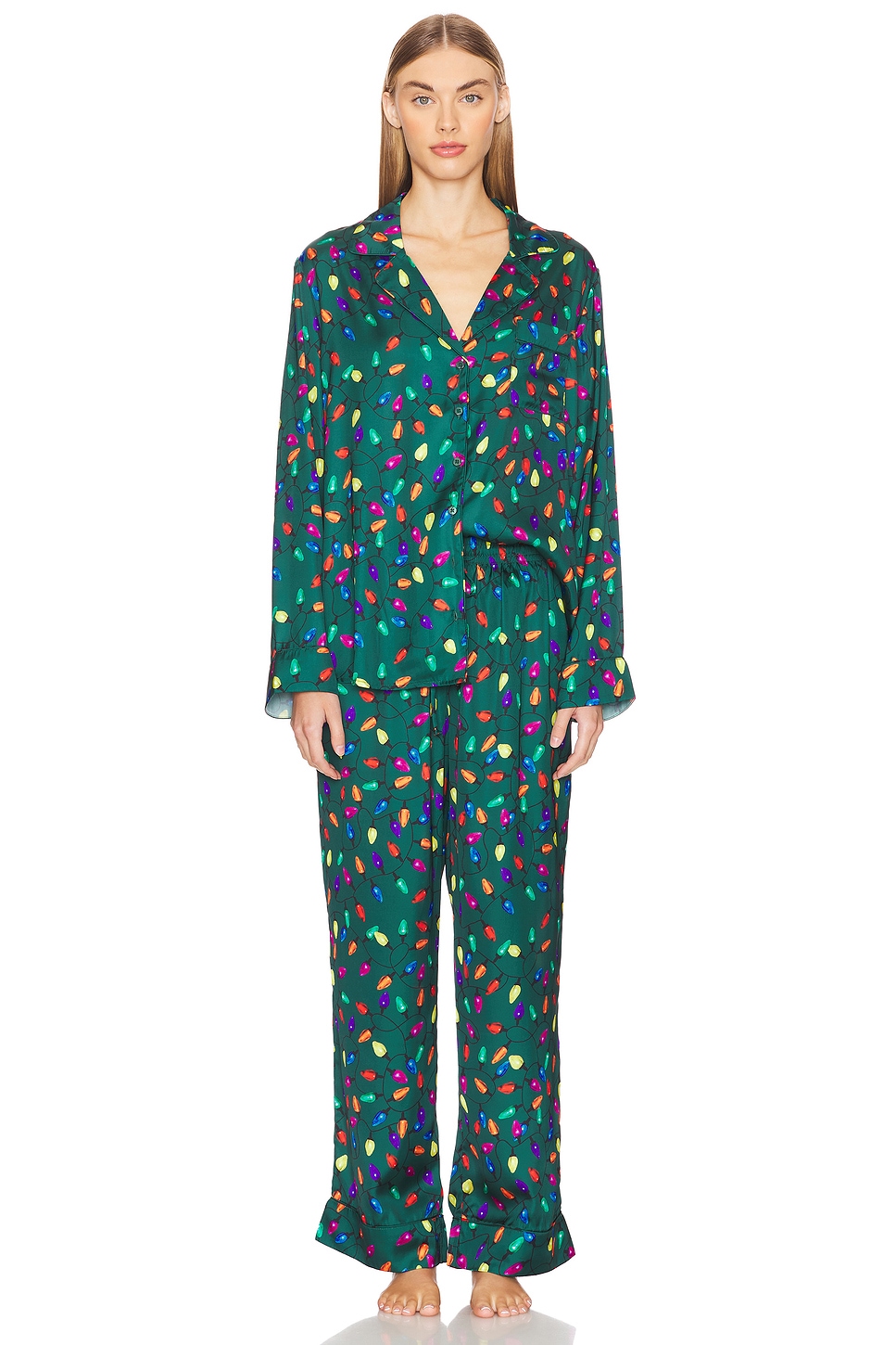 

Классический комплект пижам Show Me Your Mumu, festive lights silky