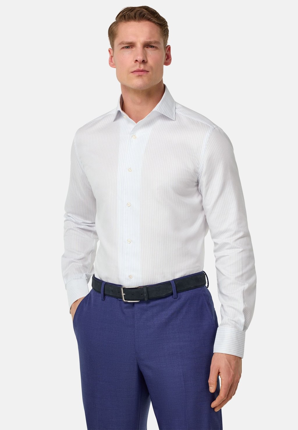

Рубашка REGULAR FIT STRIPED Boggi Milano, светло-голубой