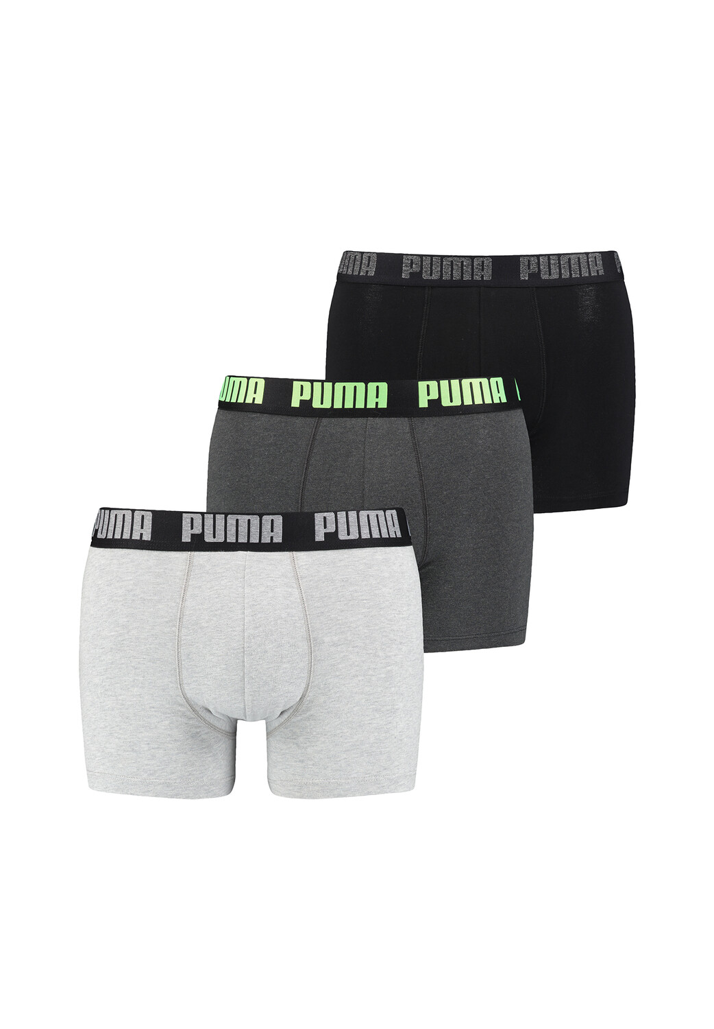 

Боксеры Puma Boxershorts PUMA CAT BOXER 3P, цвет Black / Green / Grey