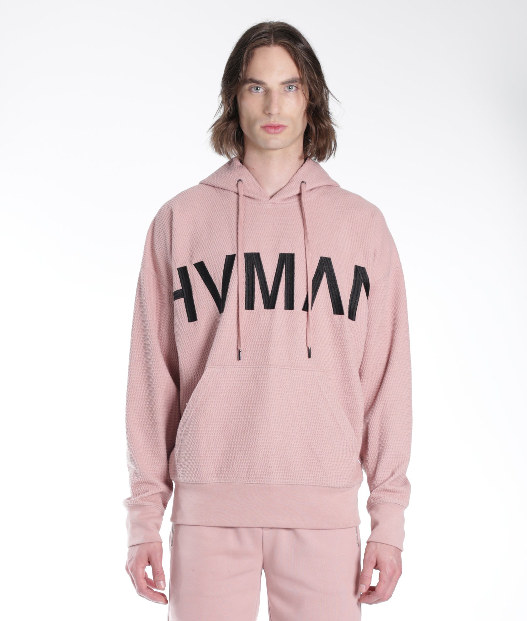 

Свитер-свитшот вафельной вязки в цвете Dusty Pink HVMAN