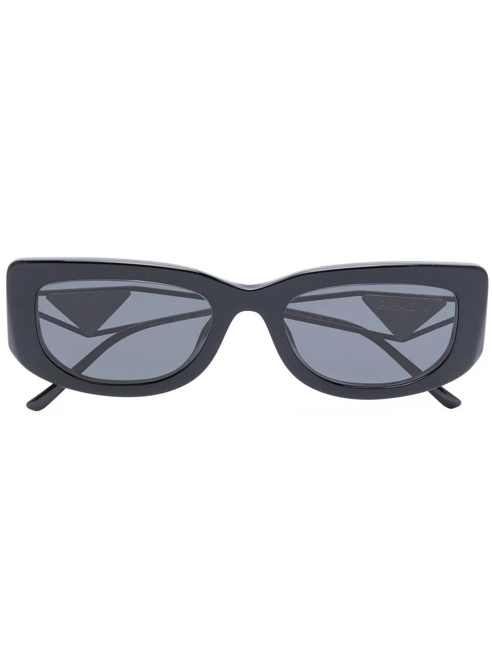 

Солнцезащитные очки в прямоугольной оправе Prada Eyewear, черный