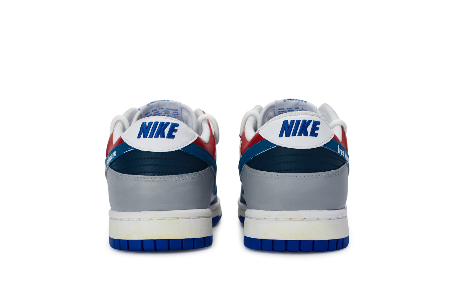 

Кроссовки Nike Dunk Skateboarding Shoes Women's Low-top Gray, синий