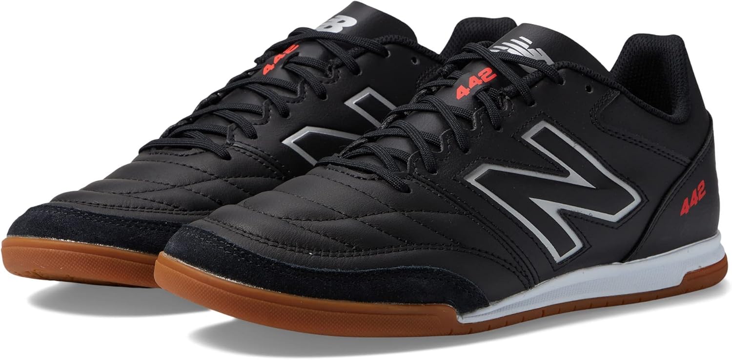 Футбольные бутсы New Balance Men's 442 V2 Team IN, черно-белый — фото 2