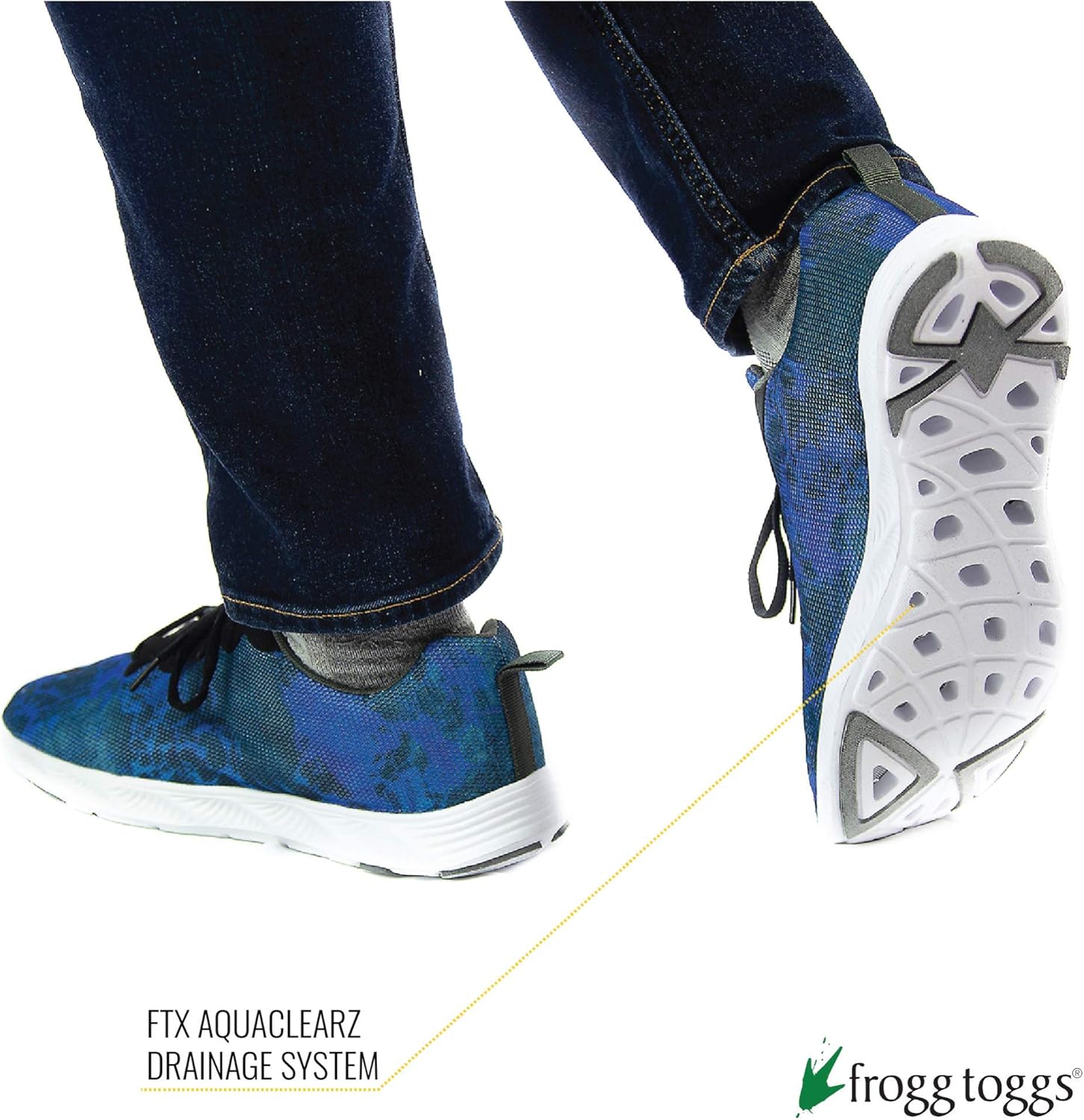 Мужские спортивные кроссовки FROGG TOGGS Shortfin Premium с водоотводящими свойствами и быстрым высыханием, Realtree Wav3 — фото 3