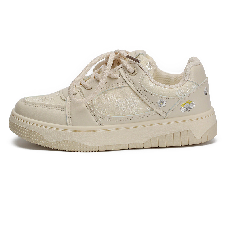 

Zun'er Скользоустойчивые легкие низкие скейтерские кроссовки унисекс бежевые, цвет Beige