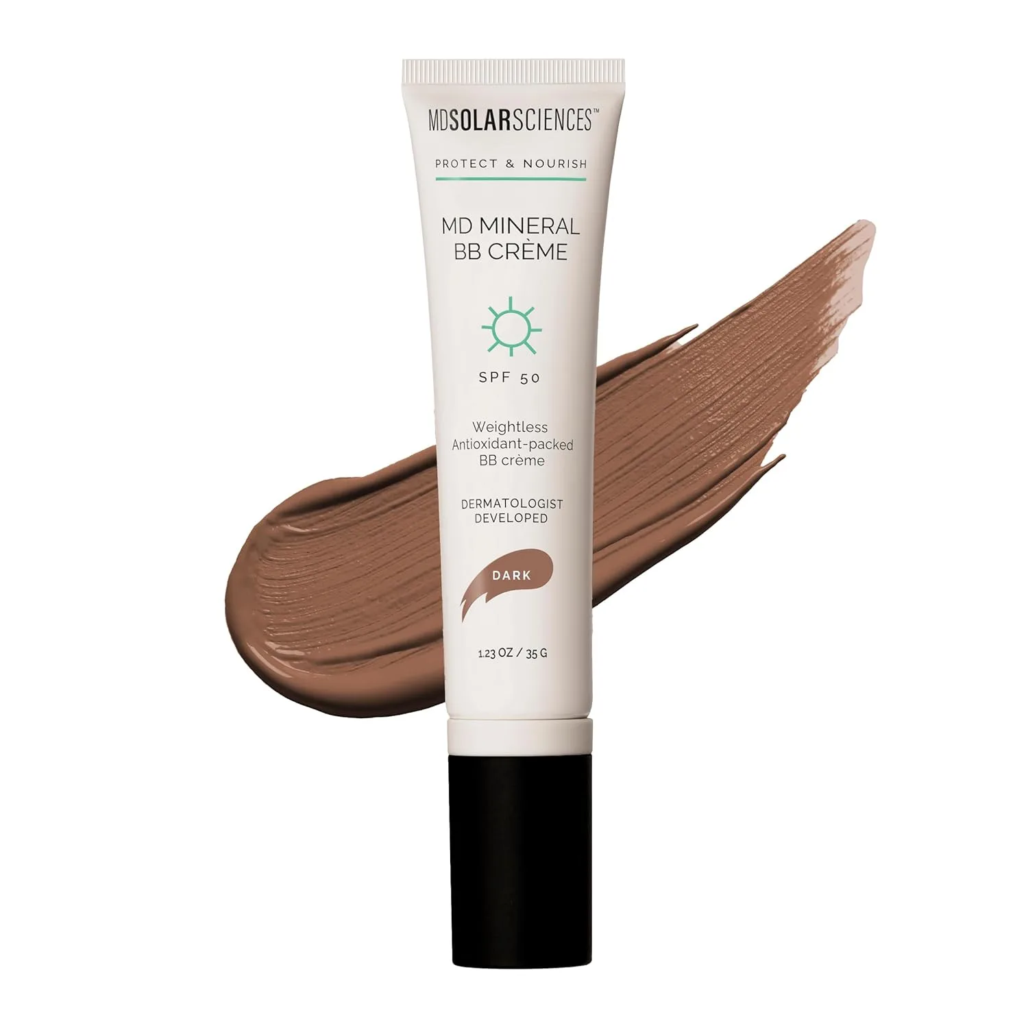MDSolarSciences Минеральный бальзам для лица SPF 50, без масла, тонирующий матирующий BB-крем 34.87 г (1 шт.), Dark