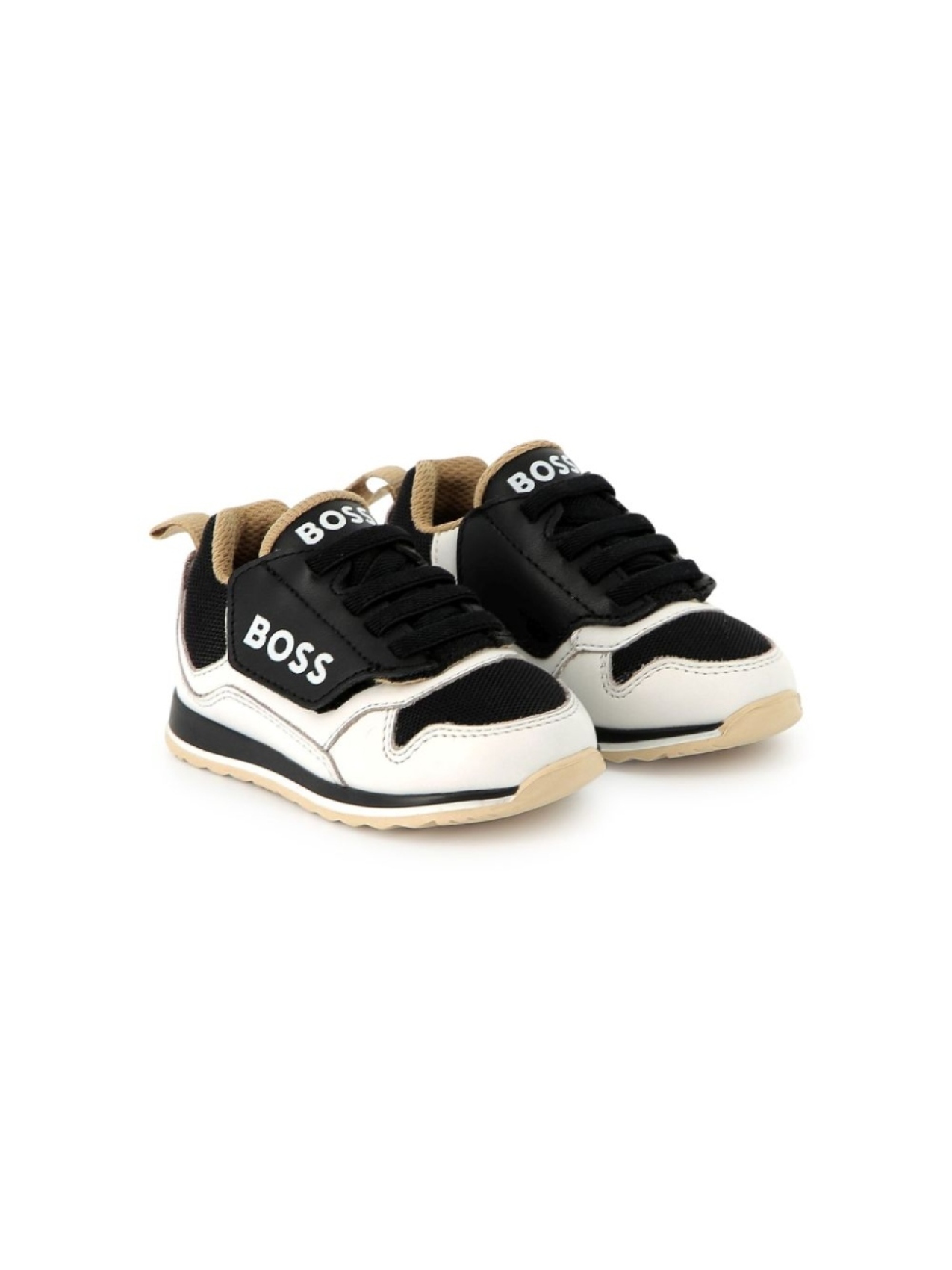 

BOSS Kidswear кроссовки со вставками, черный