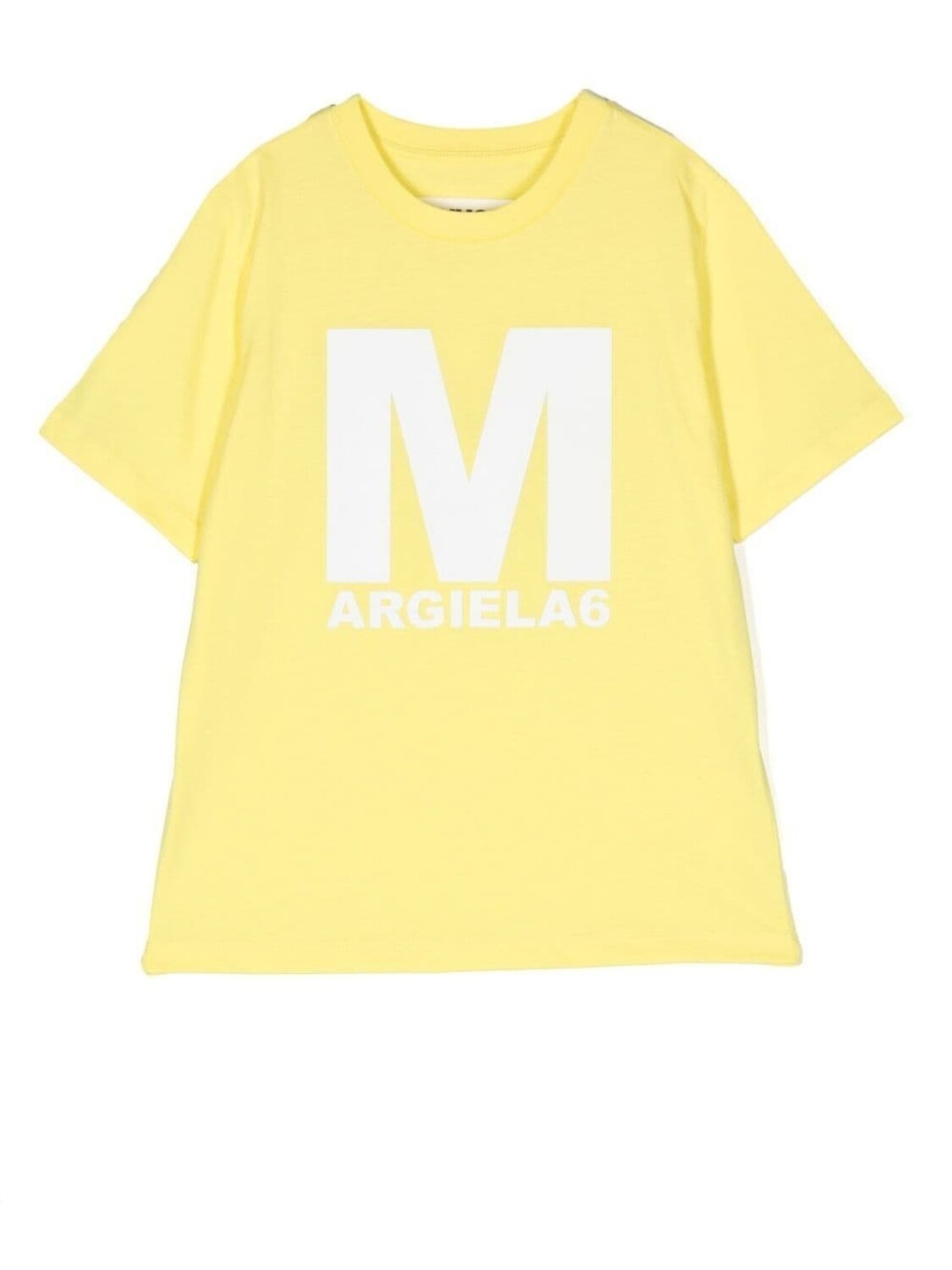 

MM6 Maison Margiela Kids футболка с логотипом, желтый