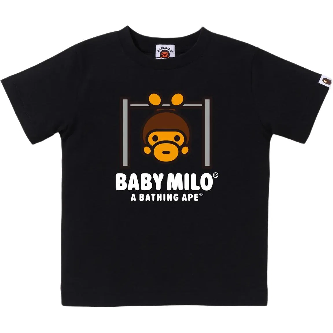 Футболка детская с круглым вырезом A Bathing Ape черная