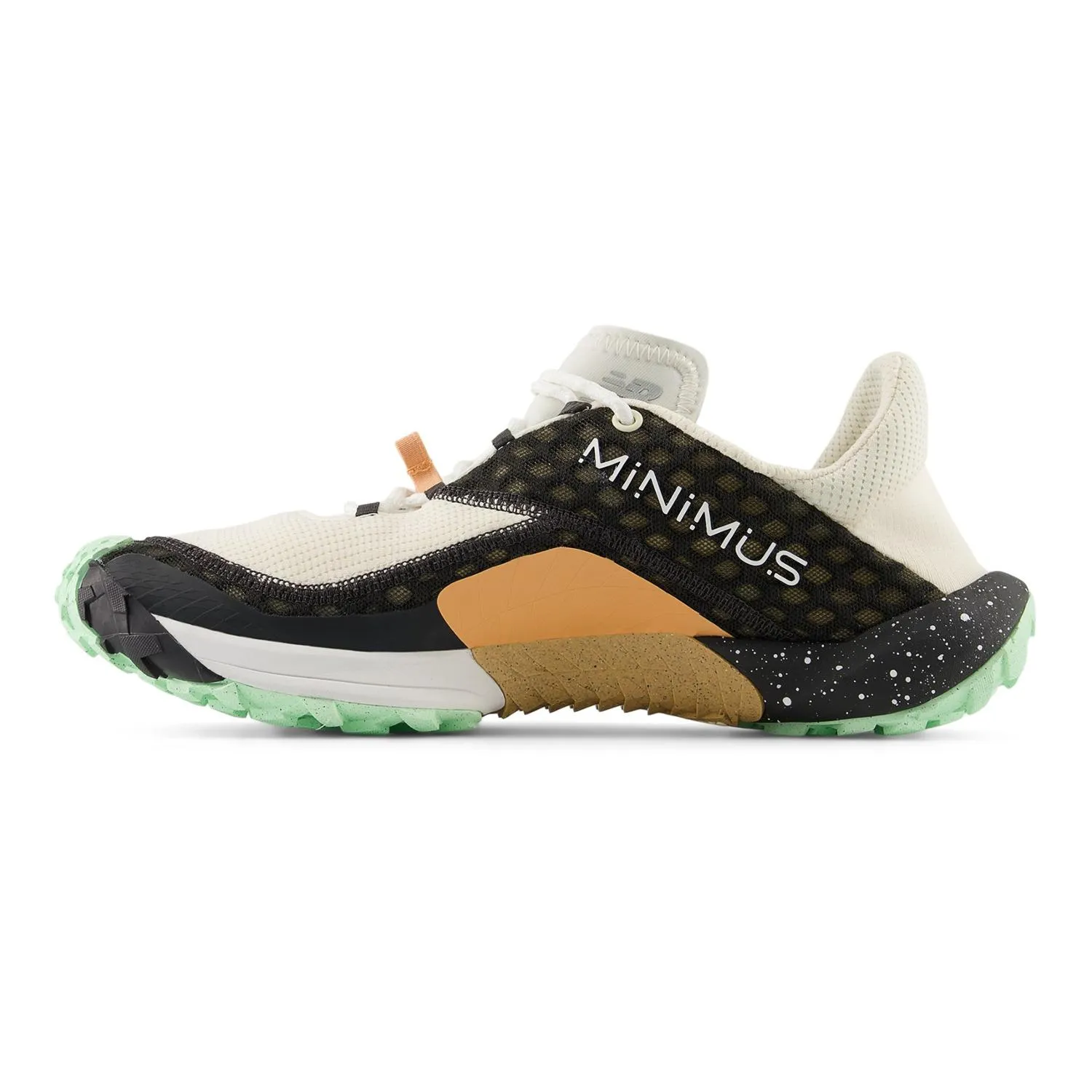 Мужские минималистичные трейловые беговые кроссовки New Balance, Black/Permafrost/Lab Green — фото 2