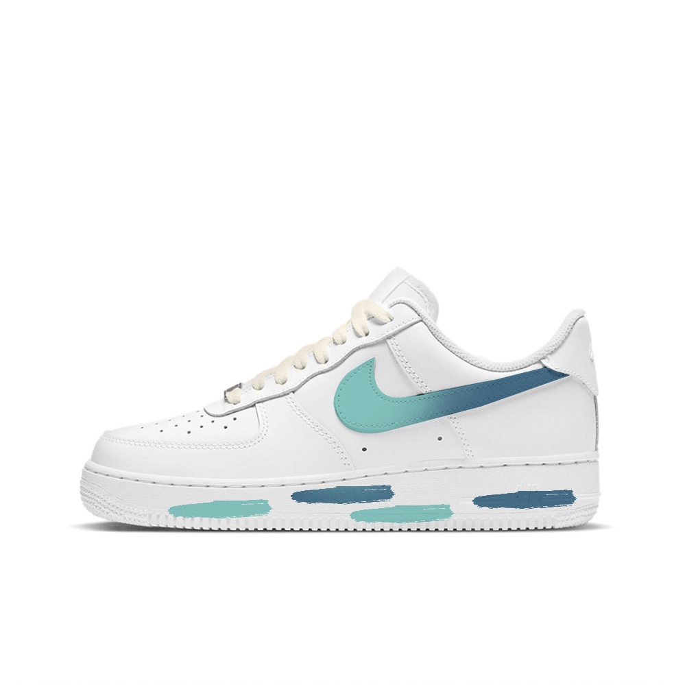 

Кроссовки Nike Air Force 1 Low Low-Top мужские сине-зеленые