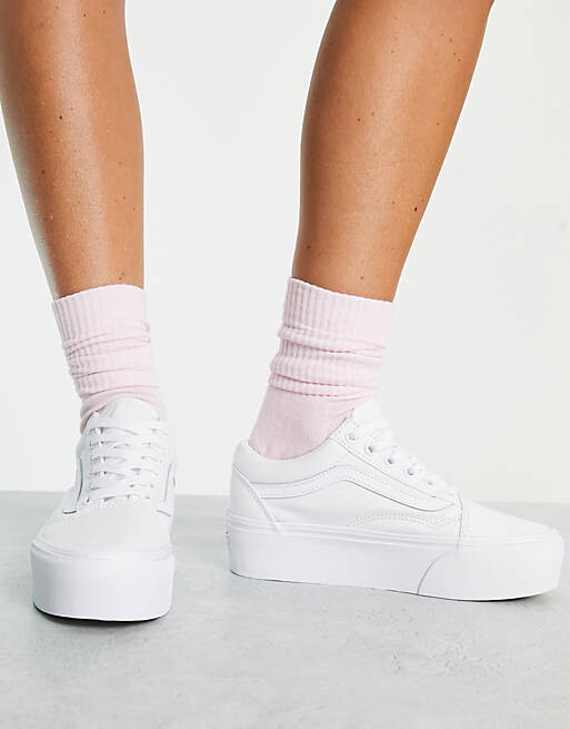 Белые кроссовки Vans Old Skool Stackform — фото 3