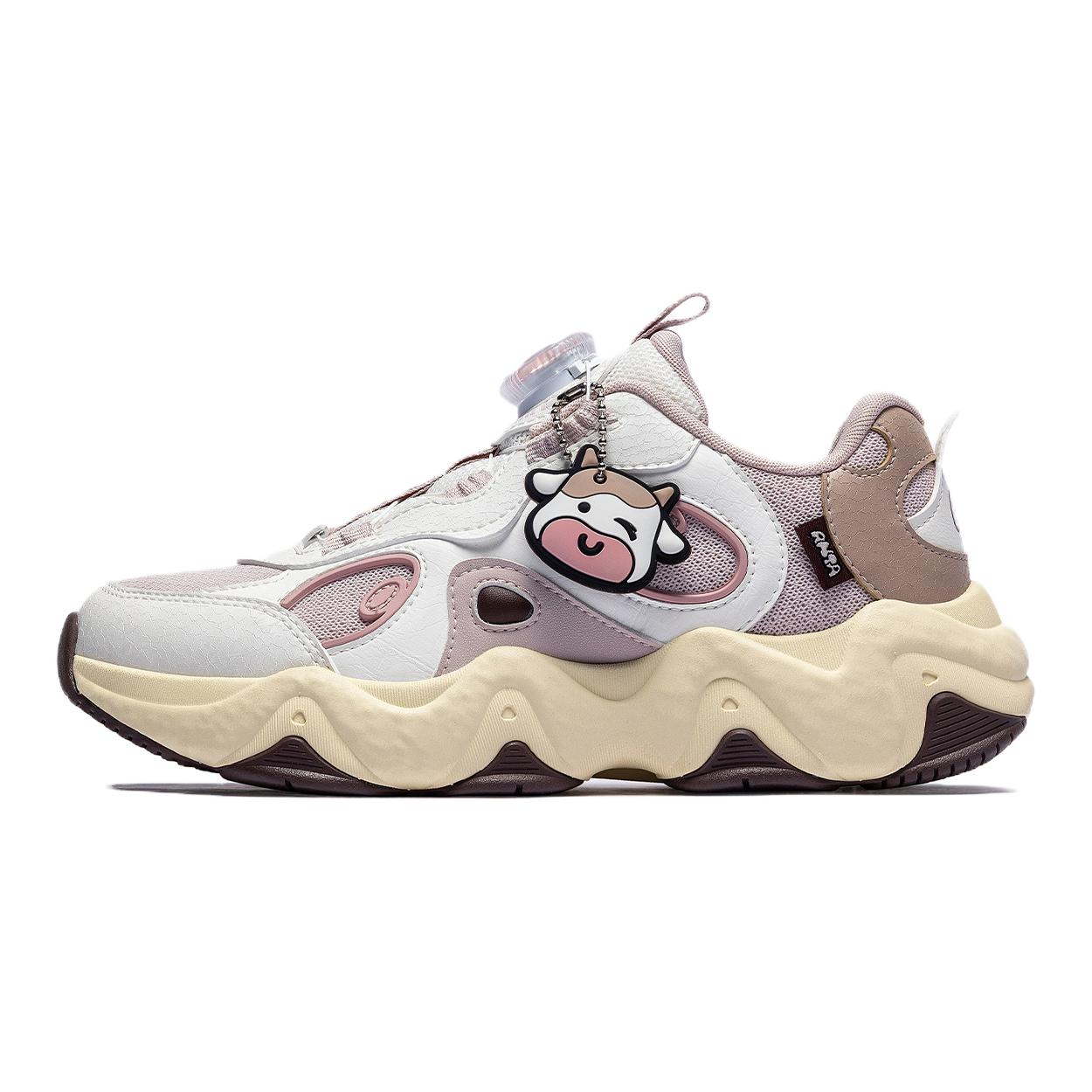 

Скользоустойчивые износостойкие низкие детские повседневные кроссовки для подростков Antakids, слоновая кость/серый