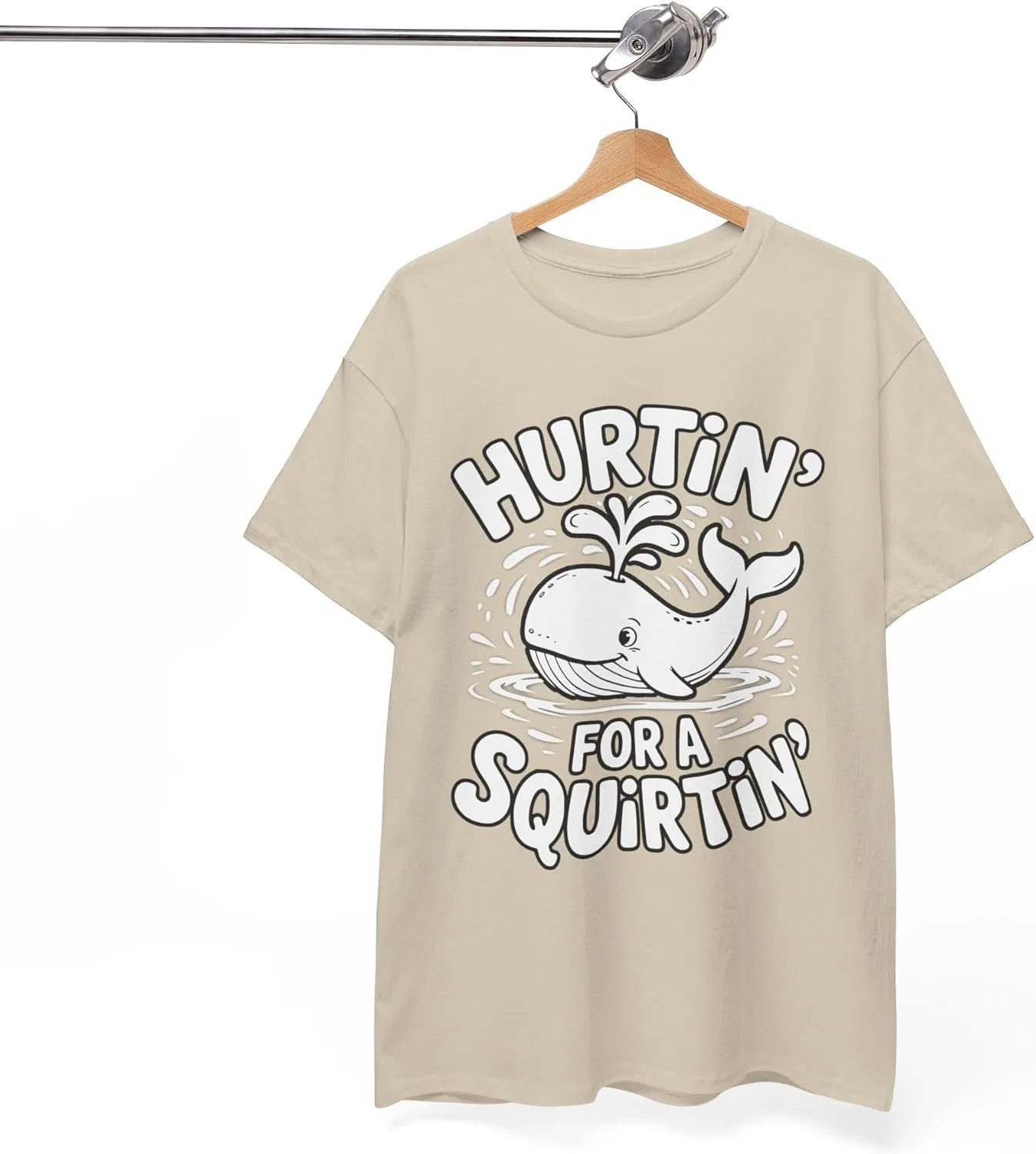 Футболка Hurtin' for A Squirtin' Shirt Inappropriate Dirty Exchange 90s Vintage Bootleg Dank Memes GENERIC, Sand — фото 2
