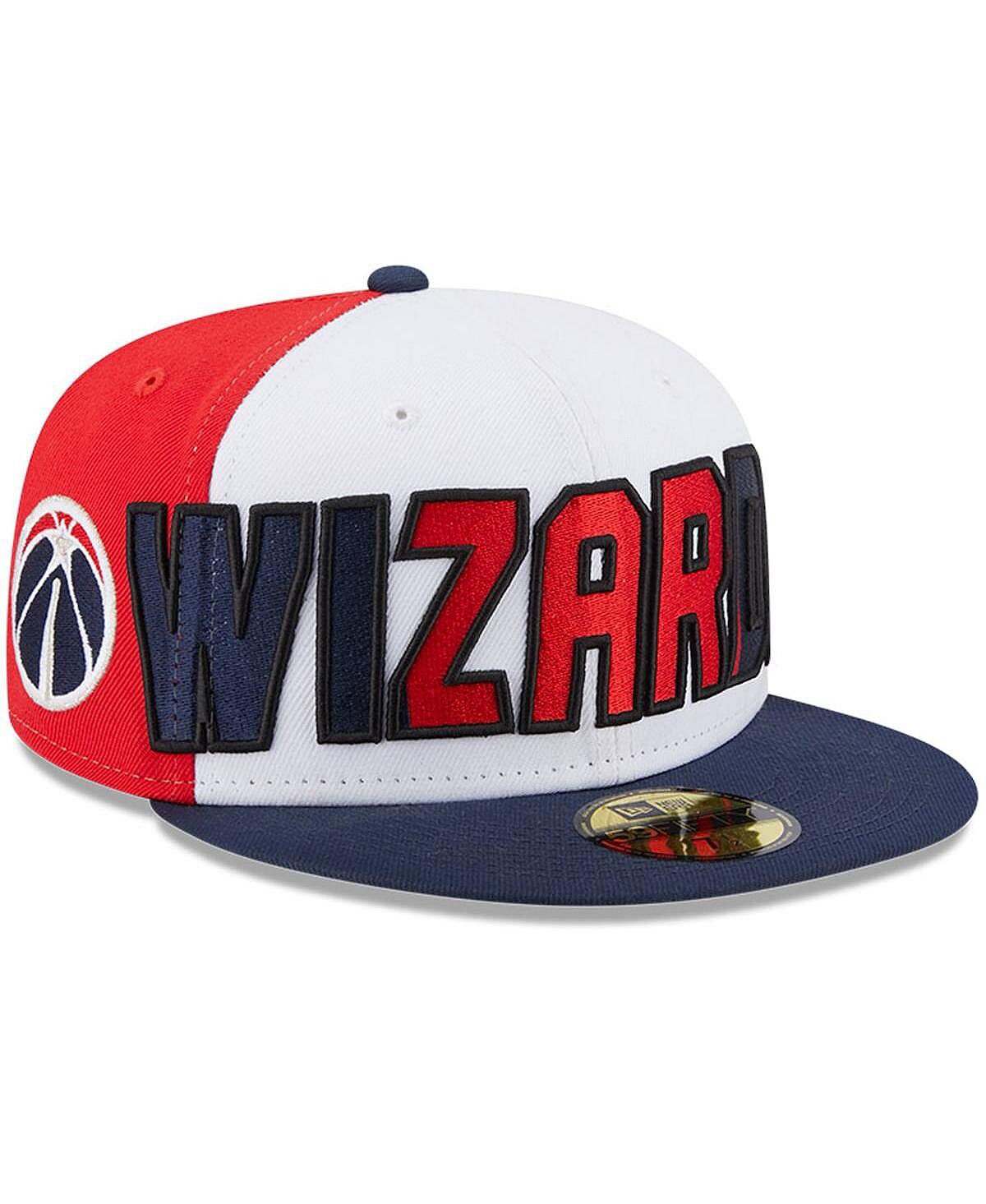 

Мужская белая, темно-синяя приталенная шляпа Washington Wizards Back Half 9FIFTY New Era