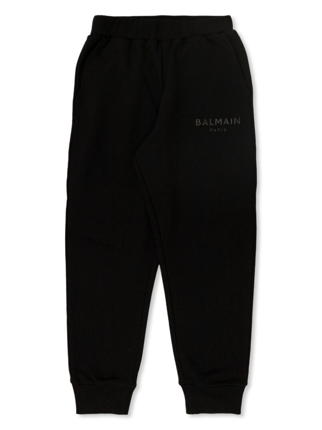 

Balmain Kids хлопковые спортивные брюки с логотипом, черный