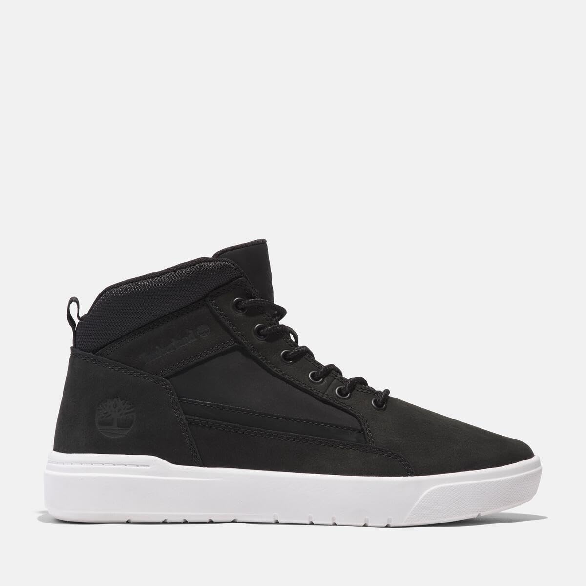 Timberland мужские кроссовки Allston Mid на шнуровке, Black Nubuck — фото 2