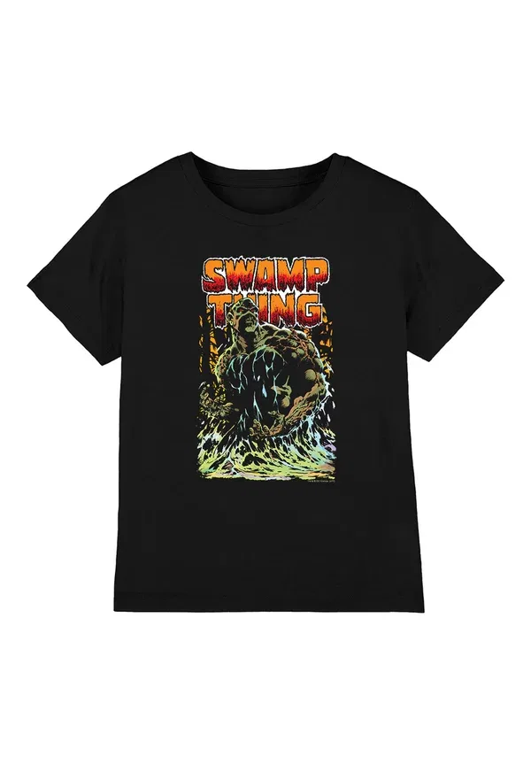Футболка Jla swamp thing print t-shirt Cotton Soul, черный