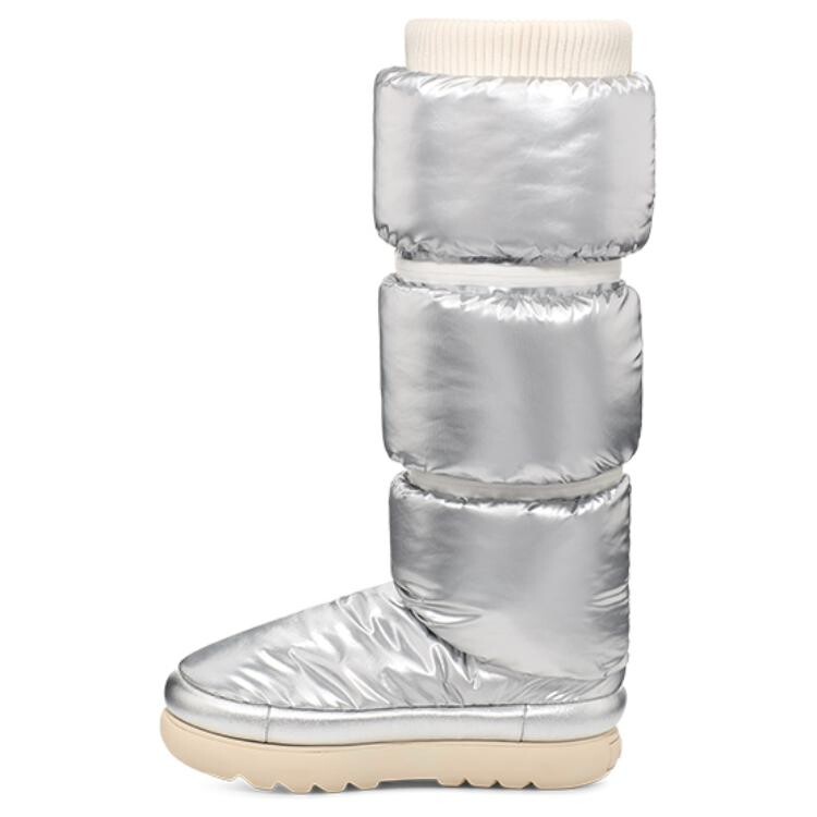 

Классические макси сверхвысокие сапоги цвета металлик и серебра женские Ugg